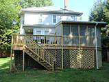 new screened porch, deck and stairs Annapolis