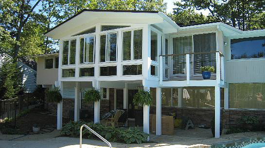 Waterfront and poolside sunroom addition Annapolis