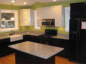 New kitchen island, widows replaced, new cabinetry