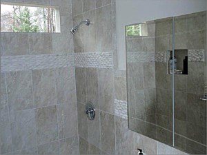 Elegant river rock accents